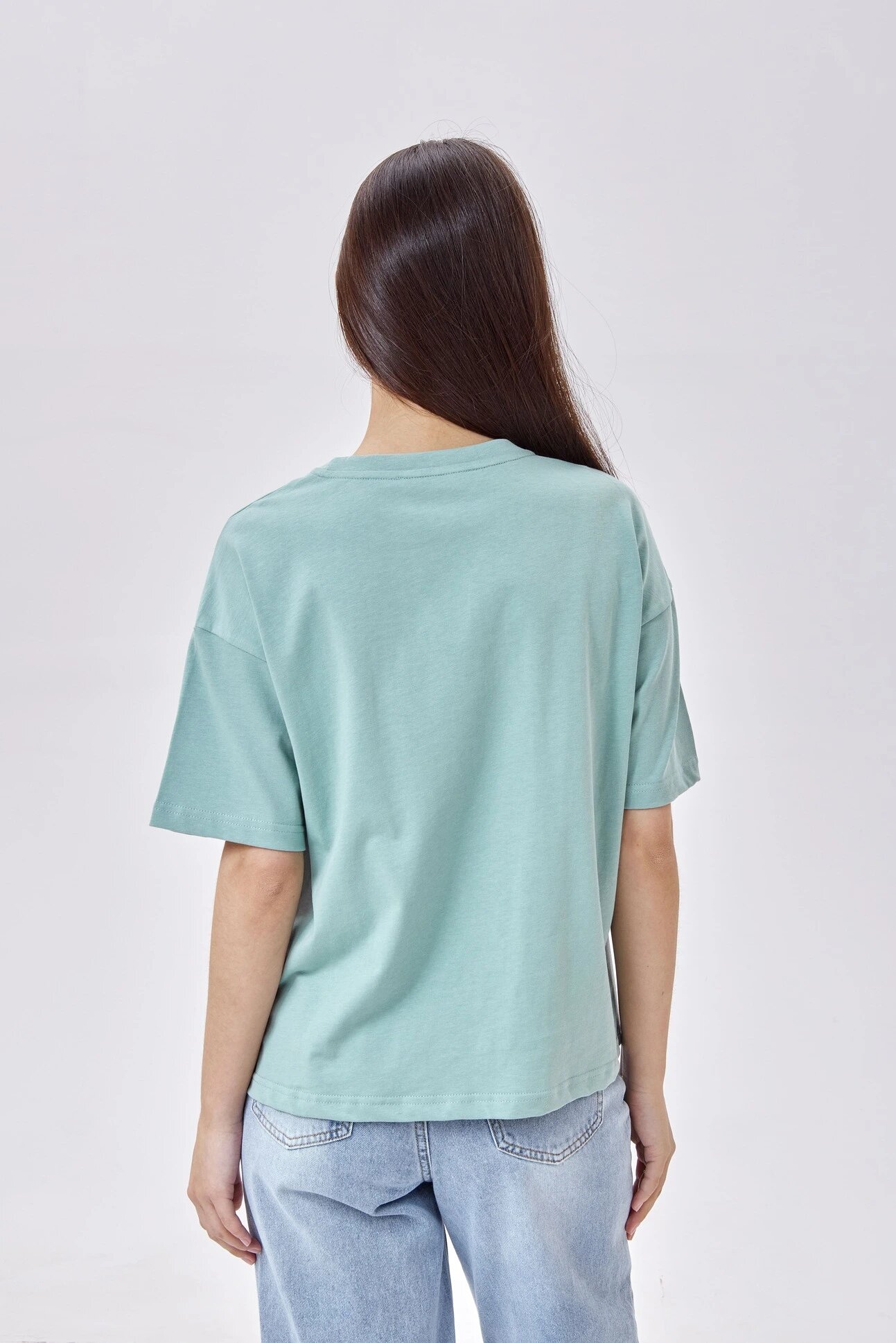 Футболка Selfie, размер XS, зелёный — фото 1