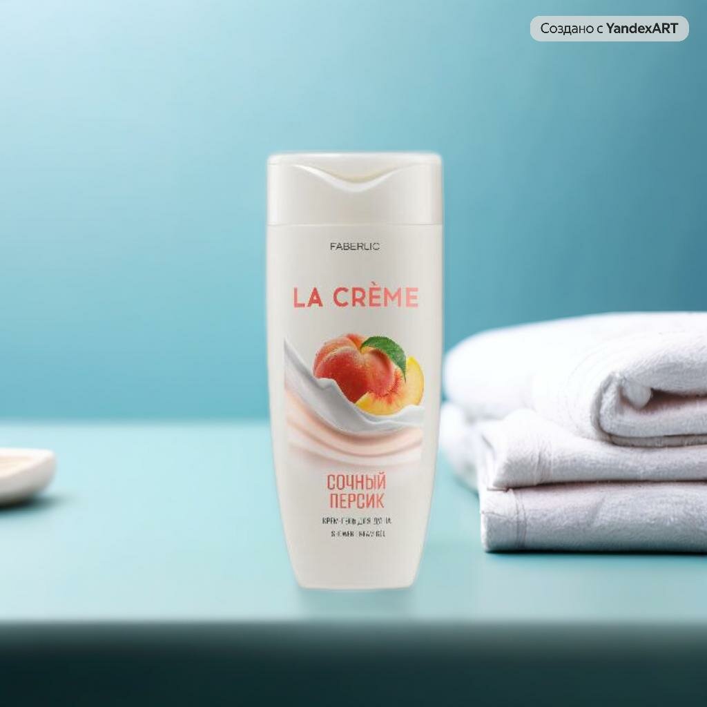 Крем-гель для душа Faberlic "La Crème" "Сочный персик", 250мл