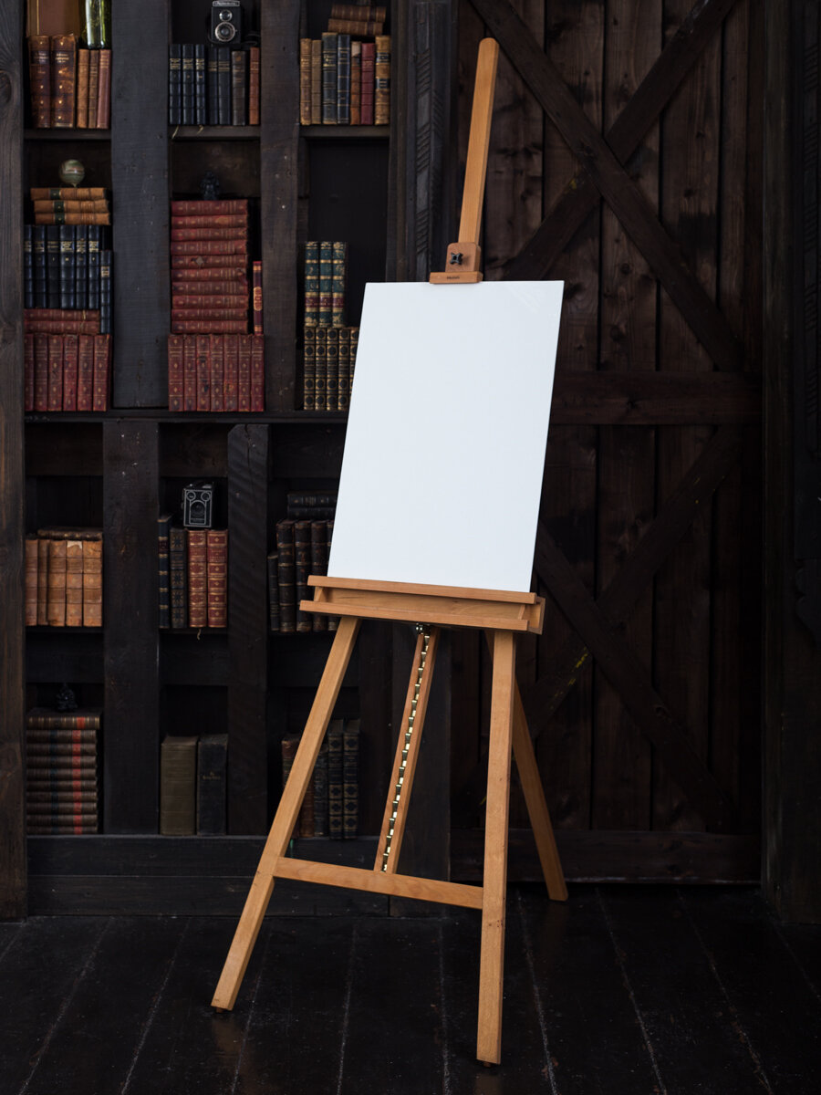 Холст на картоне Малевичъ, 50х70 см, хлопок, белый, акриловый грунт — фото 1