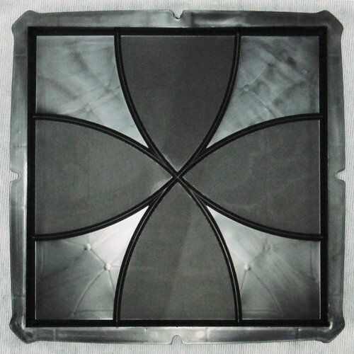 Изображение товара Форма для тротуарной плитки Цветок-шагрень 300х300х30 мм 10 шт