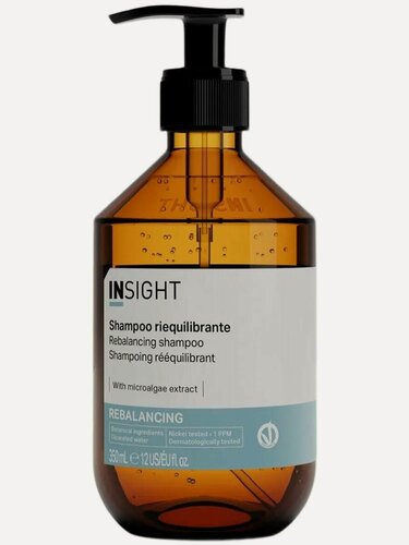 Изображение товара INSIGHT Шампунь для жирной кожи головы REBALANCING, свежесть и чистота, 350 мл