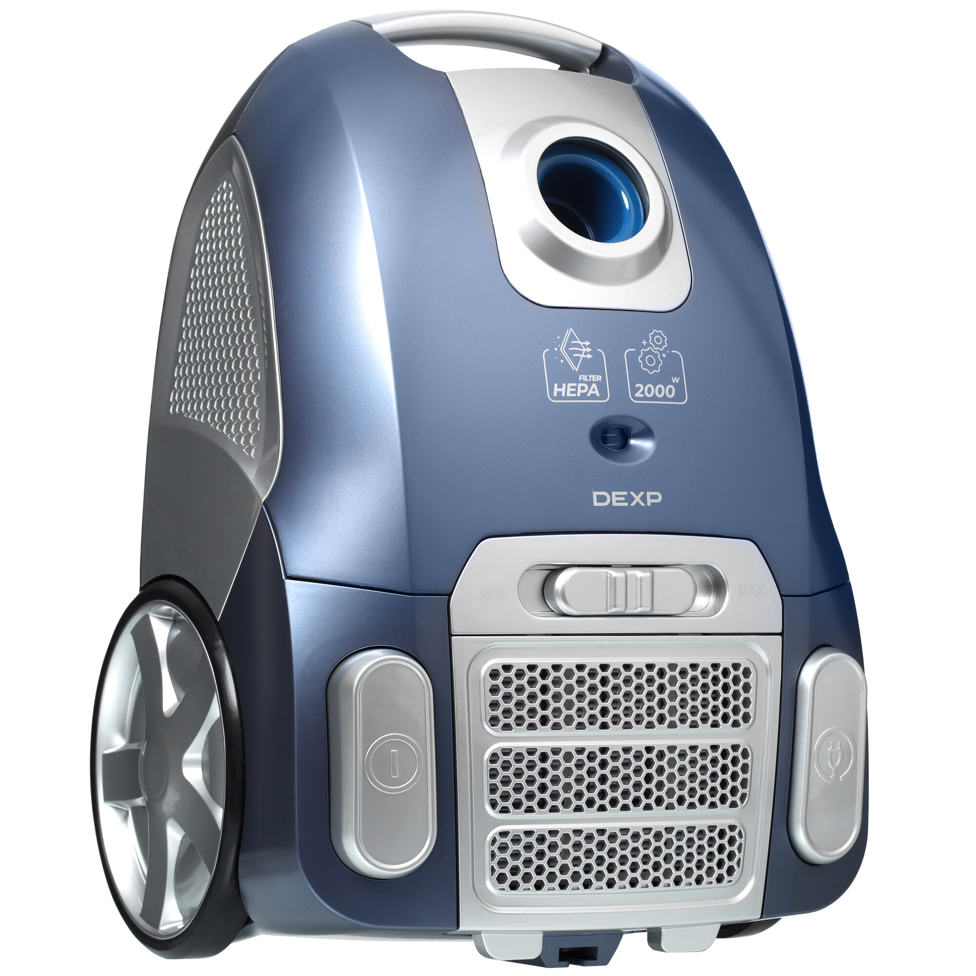 Пылесос DEXP SL-2200M, сухой, синий, телескопическая труба, 2000Вт — фото 1