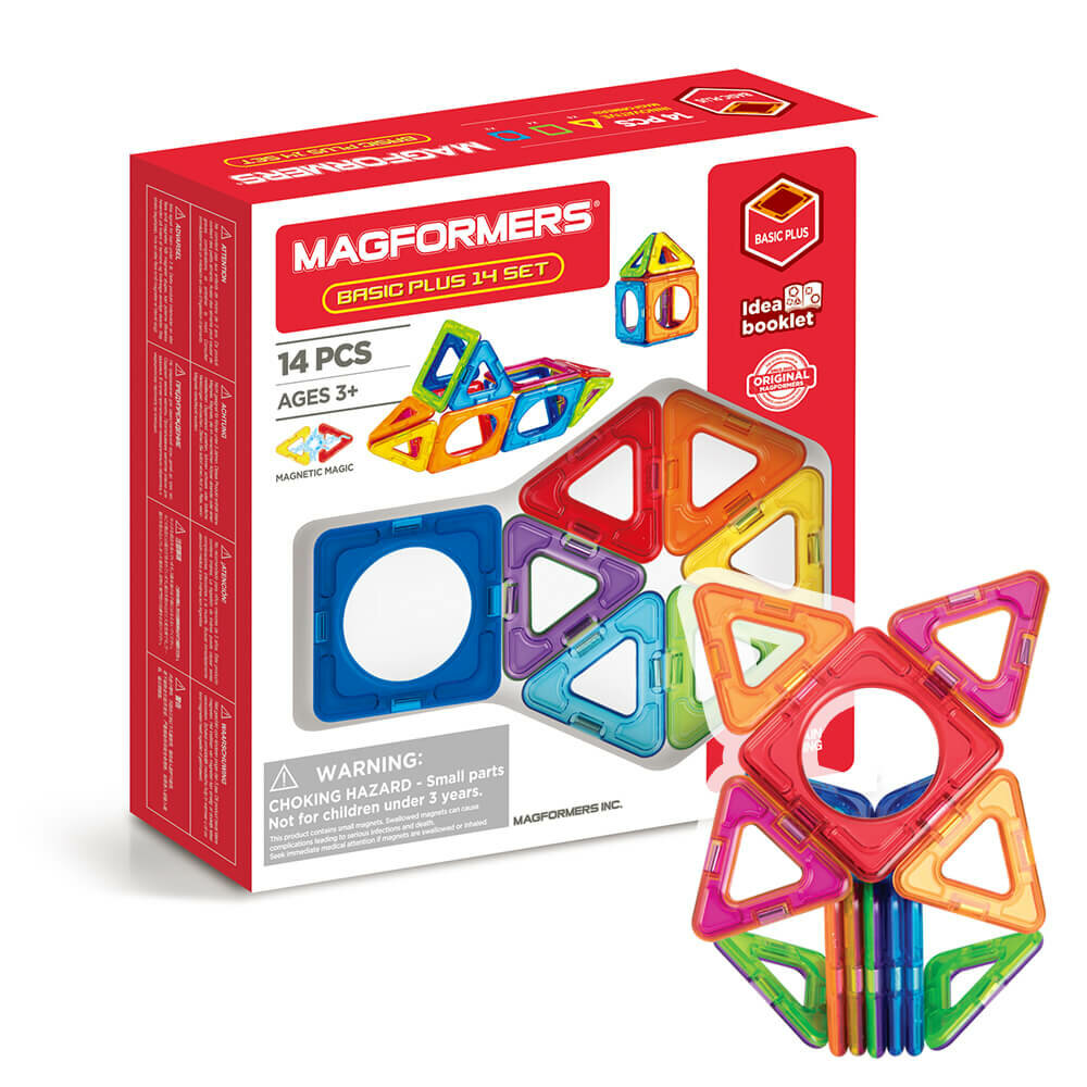 Магнитный конструктор MAGFORMERS 715013 Basic Plus 14 set