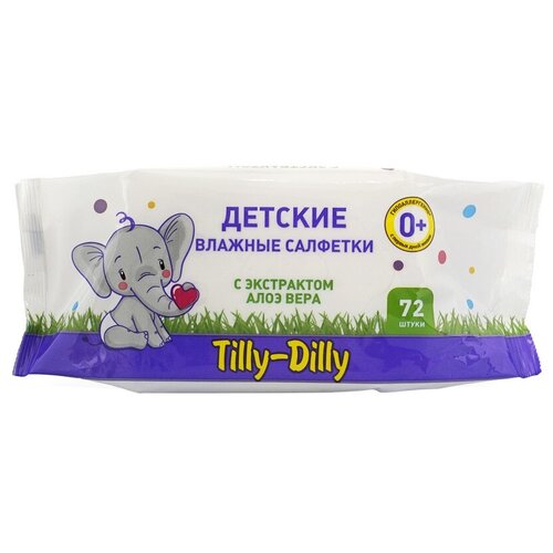 Детские влажные салфетки Tilly-Dilly 