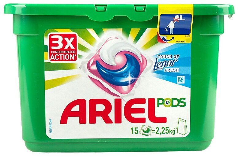 Ariel капсулы Всё в 1 PODS, контейнер, 15 шт. —  в интернет .