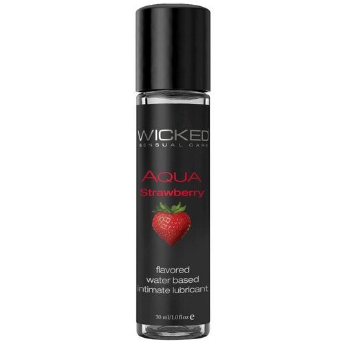 Масло-смазка Wicked Aqua Strawberry, 30 мл, цветочный