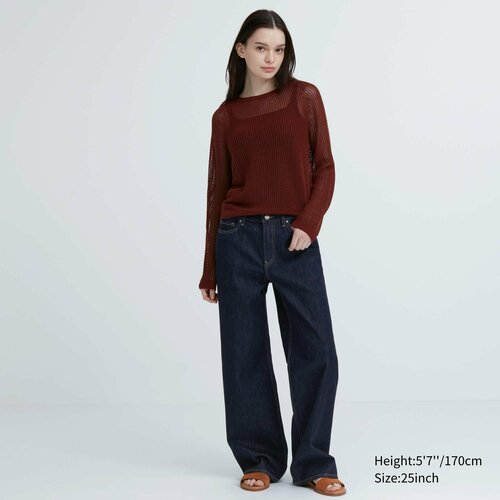 Джинсы широкие  Uniqlo, размер W32 L31, синий