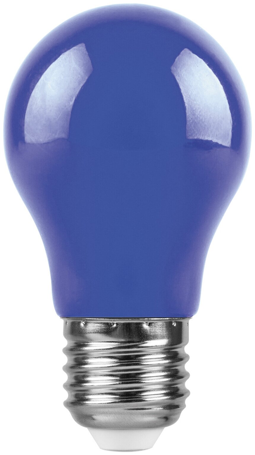 (Упаковка 5 шт.) Лампа светодиодная, (3W) 230V E27 синий A50, LB-375