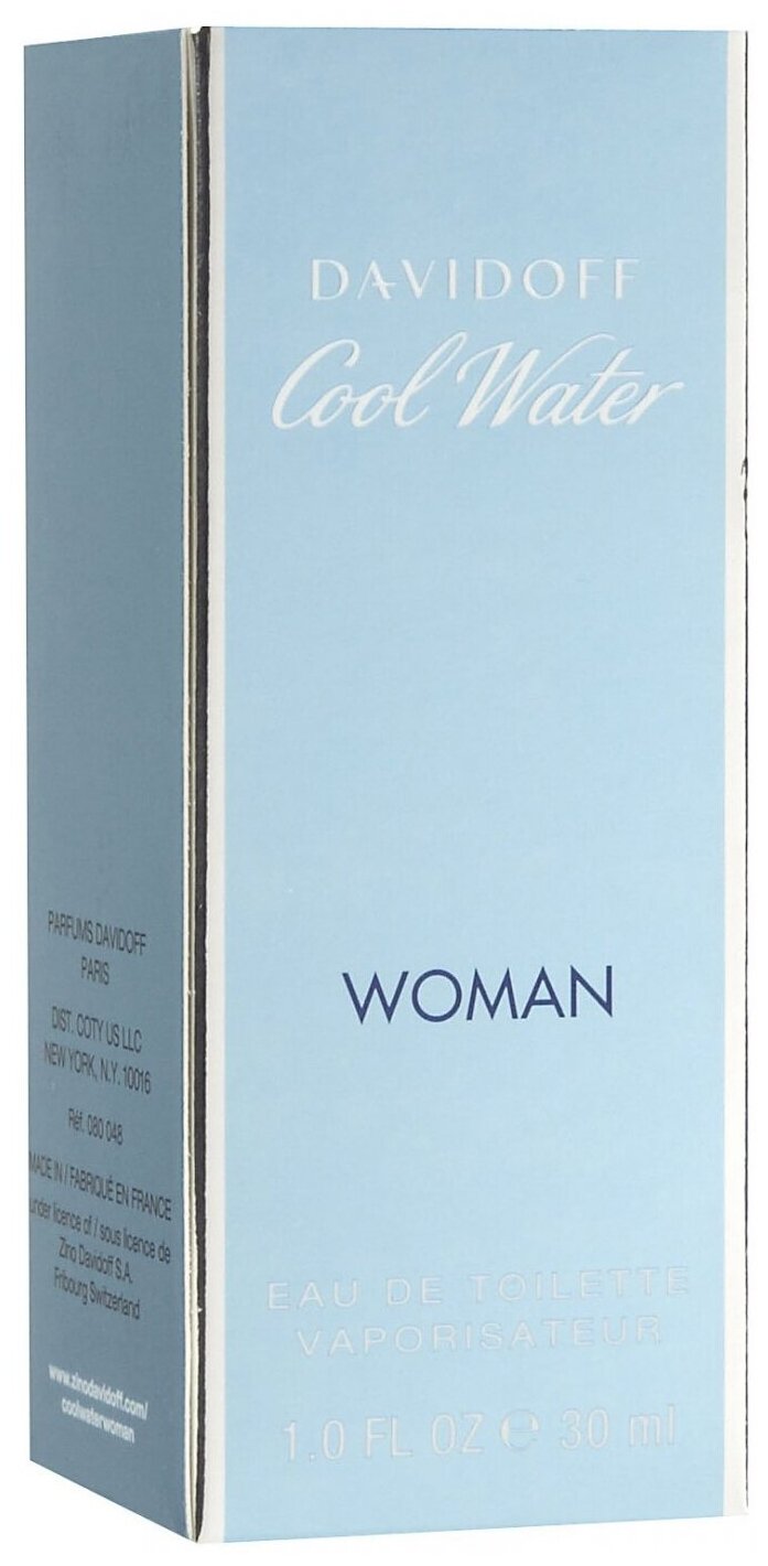 Davidoff Cool Water Women Товар Туалетная вода 30 мл спрей HFC Prestige Manufacturing FR - фото №2