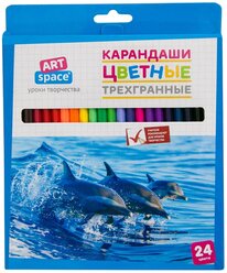 ArtSpace Карандаши цветные Животный мир, 24 цвета (245926)