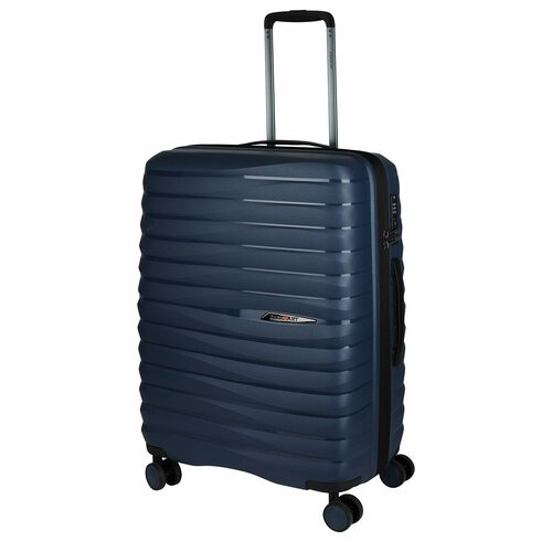 Чемодан Eberhart, 65 л, размер M, синий чемодан eberhart 65 л зеленый