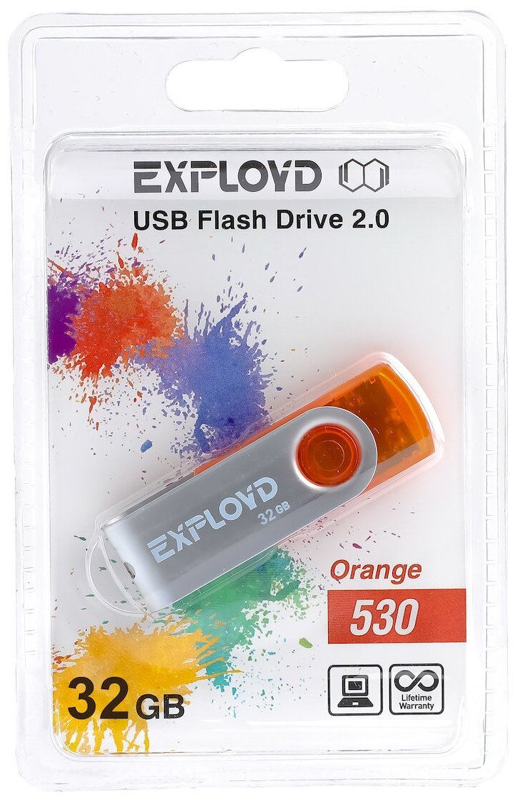 USB флэш-накопитель EXPLOYD 32GB 530 красный - фотография № 7