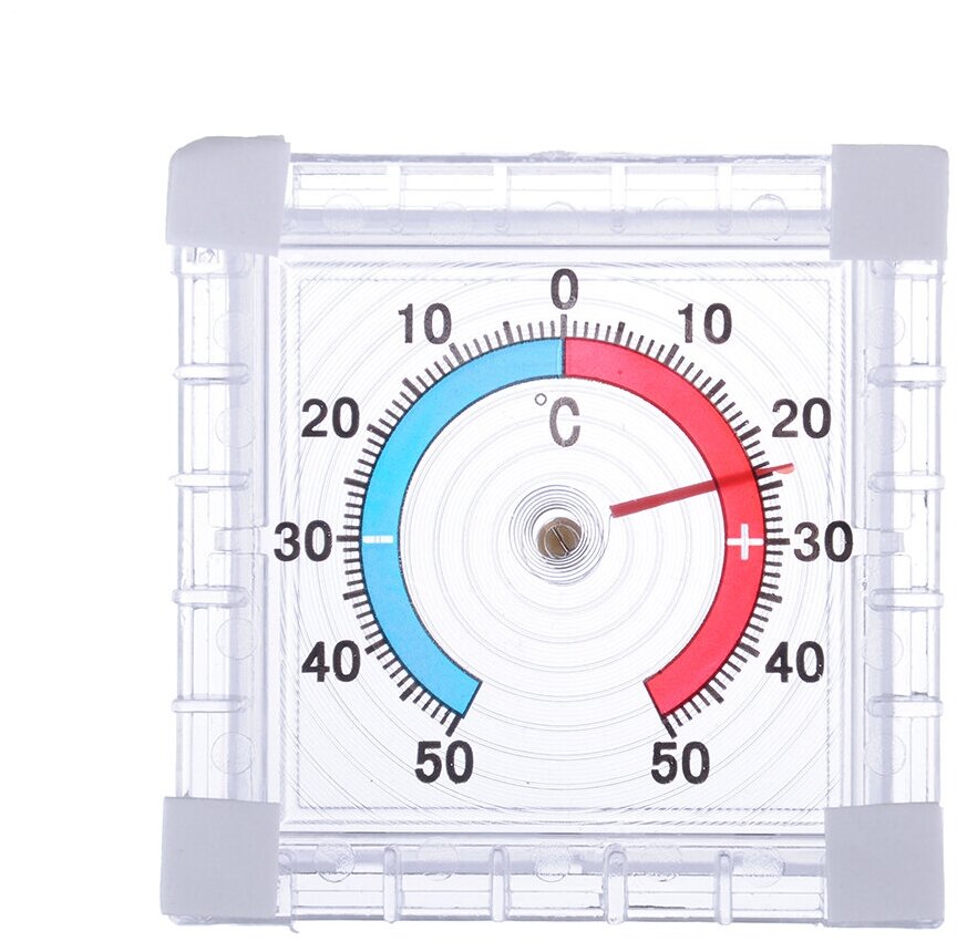 Термометр уличный, оконный, безртутный, с калибровкой точности температуры, с двусторонним скотчем