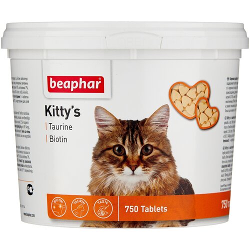 Пищевая добавка Beaphar Kitty's Taurine + Biotin , 750 таб.