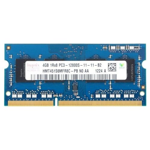 Оперативная память Hynix 4 ГБ DDR3 1600 МГц SODIMM CL11 HMT451S6MFR8C-PB 225600₽