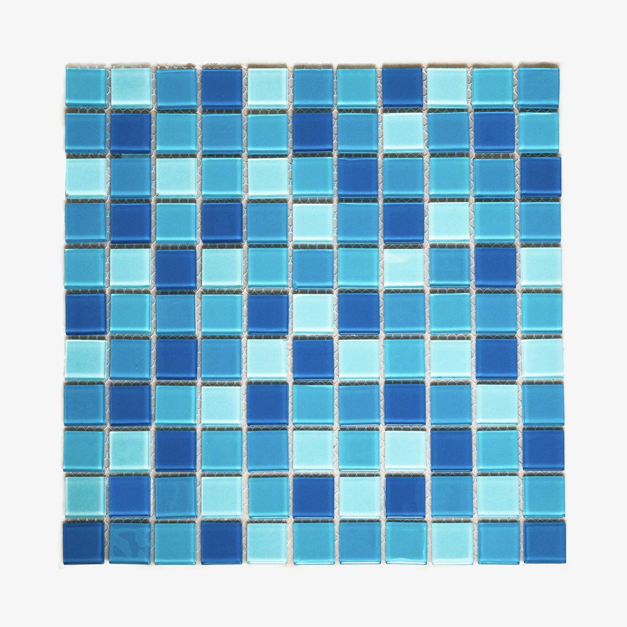 Плитка мозаика MIRO (серия Barium №27), стеклянная плитка мозаика для ванной комнаты, для душевой, для фартука на кухне, 2 шт.