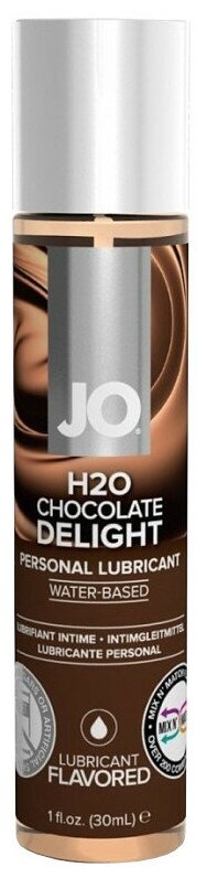 Ароматизированный лубрикант JO FLAVORED CHOCOLATE DELIGHT - 30 МЛ.