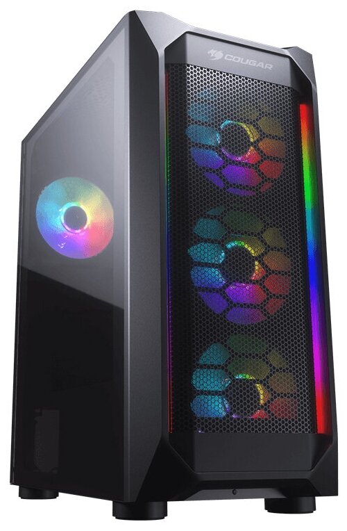 Корпус Cougar MX410 Mesh-G RGB, ATX, Black