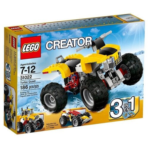 конструктор lego creator polybag rock monster truck монстр трак 54 деталей 30594 Конструктор LEGO Creator 31022 Квадроцикл, 186 дет.