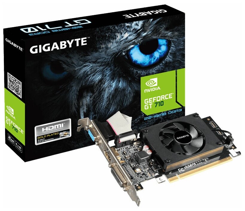 Видеокарта GIGABYTE GeForce GT 710 2GB (GV-N710D3-2GL) rev 20