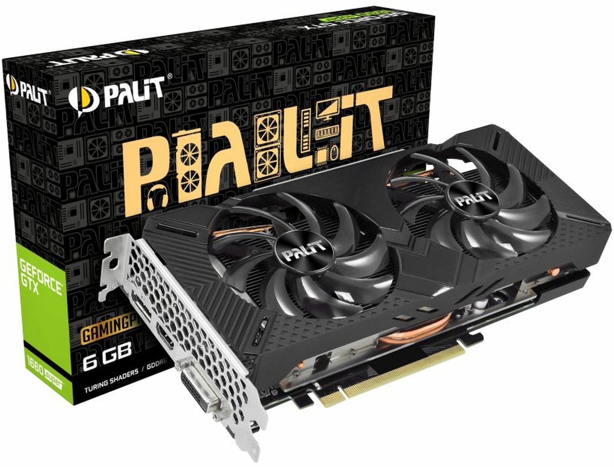 Видеокарта PALIT NVIDIA GeForce GTX 1660SUPER , PA-GTX1660SUPER GP 6G, 6ГБ, GDDR6, Ret [ne6166s018j9-1160a-1] - фото №14