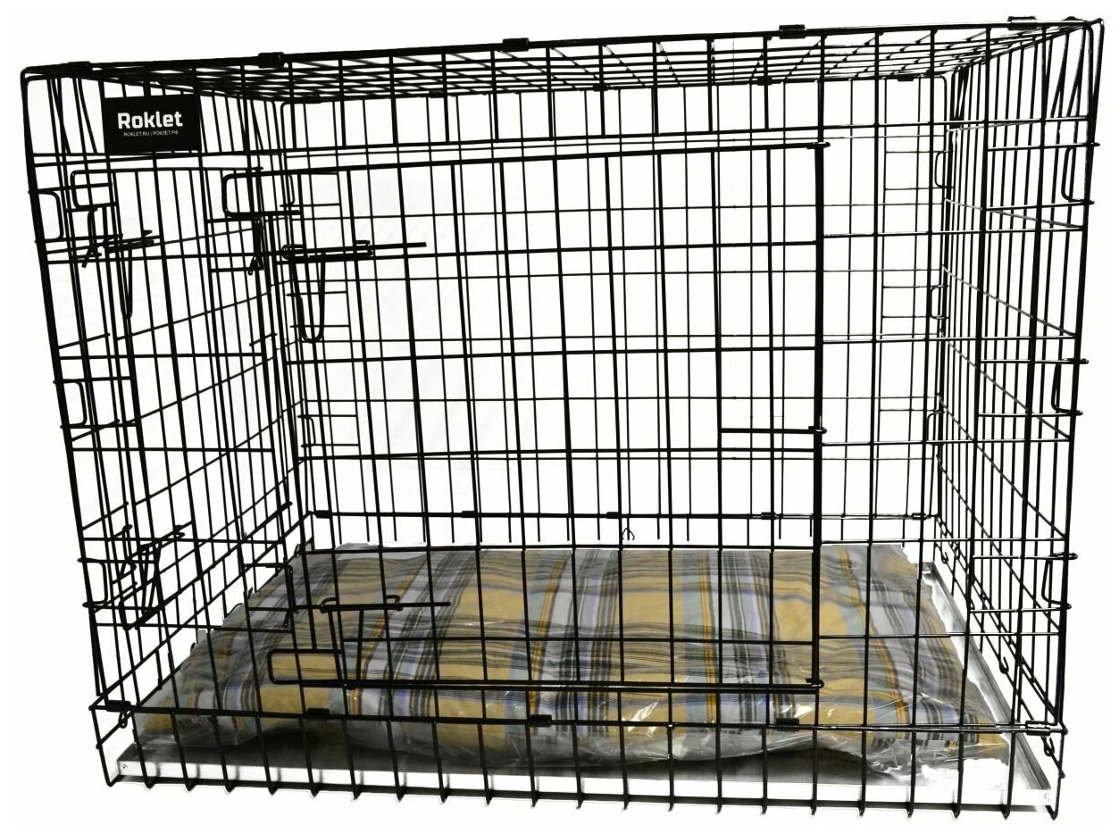 Клетка для собак и щенков №7, 118*76*85 см, Roklet Shift, 2 двери - фотография № 2