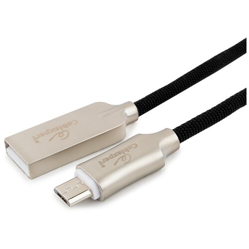Кабель Cablexpert Platinum USB - microUSB (CC-P-mUSB02Bk-0.5M) 0.5 м, черный