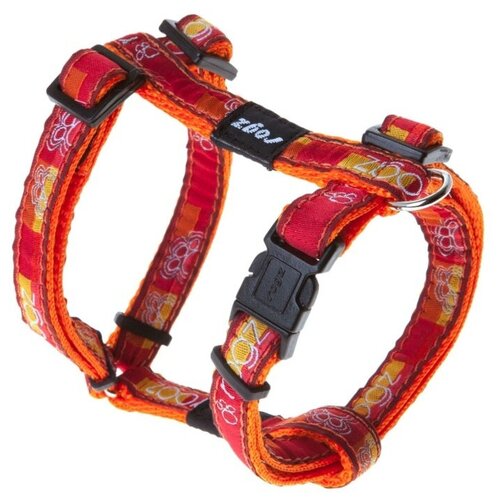 Rogz Шлейка серия Fancy dress, размер S (23-37см), ширина 1,1 см, Розовая лапка (H-HARNESS) SJ01CA | H-HARNESS, 0,03 кг