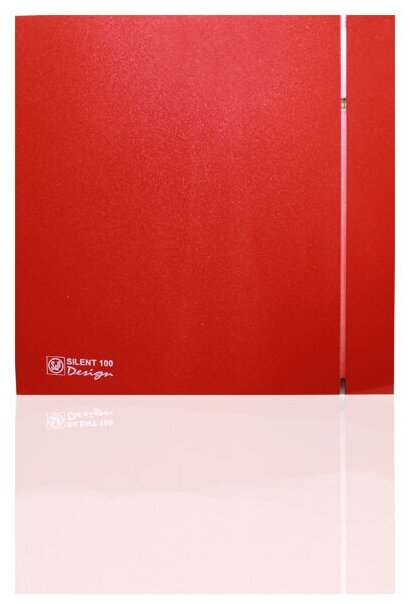 Вентилятор накладной Soler & Palau Silent 100 CRZ Design ECOWATT Red (таймер)