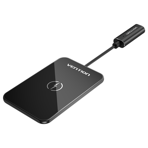 Беспроводное зарядное устройство Vention Wireless Charger 15W Ultra-thin Mirrored Surface Type 0.05M Black (FGBBAG) беспроводное зарядное устройство xo wx026 15w acrylic mirror wireless charger