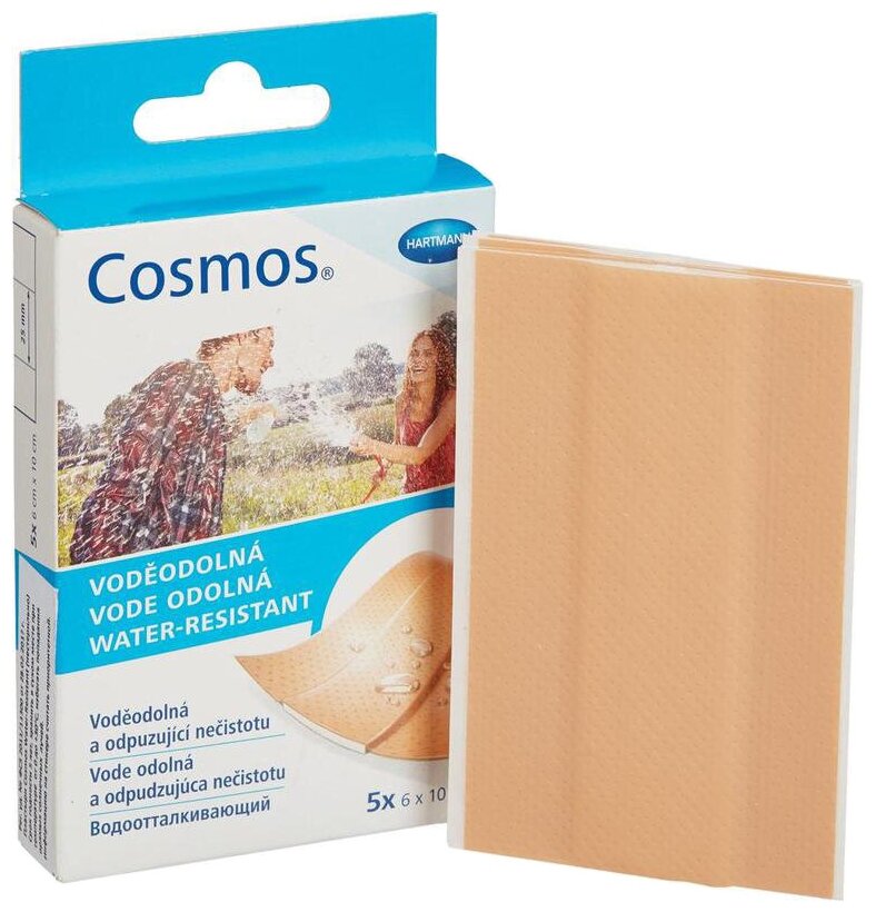 Hartmann Cosmos Water-resistant пластырь водоотталкивающий, 6х10 см, 5 шт. бежевый