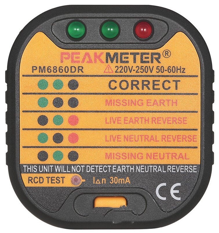 Тестер напряжения PeakMeter PM6860DR