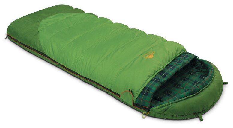 Спальный мешок Alexika Siberia Plus, green, молния с левой стороны