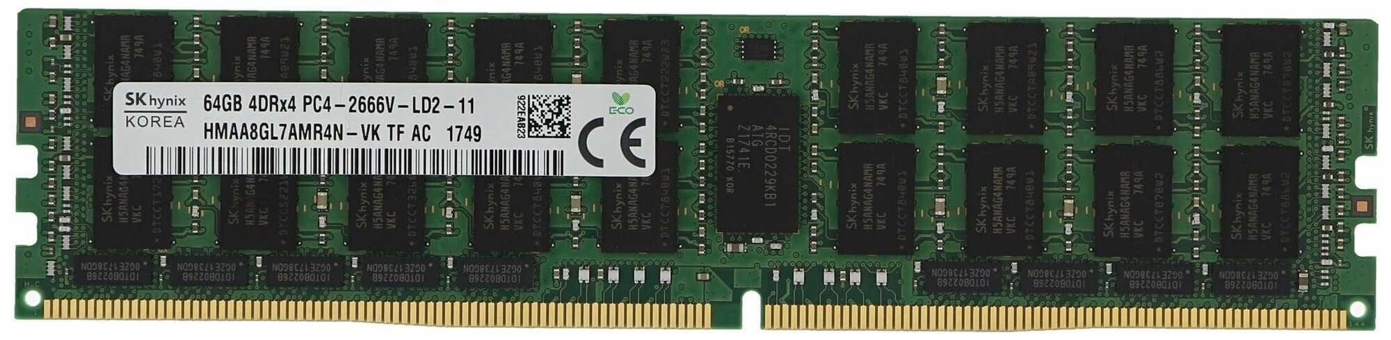Оперативная память HYNIX DDR4_LR 64GB 21300(2666MHz) REG [HMAA8GL7AMR4N-VK] HMAA8GL7AMR4N-VK