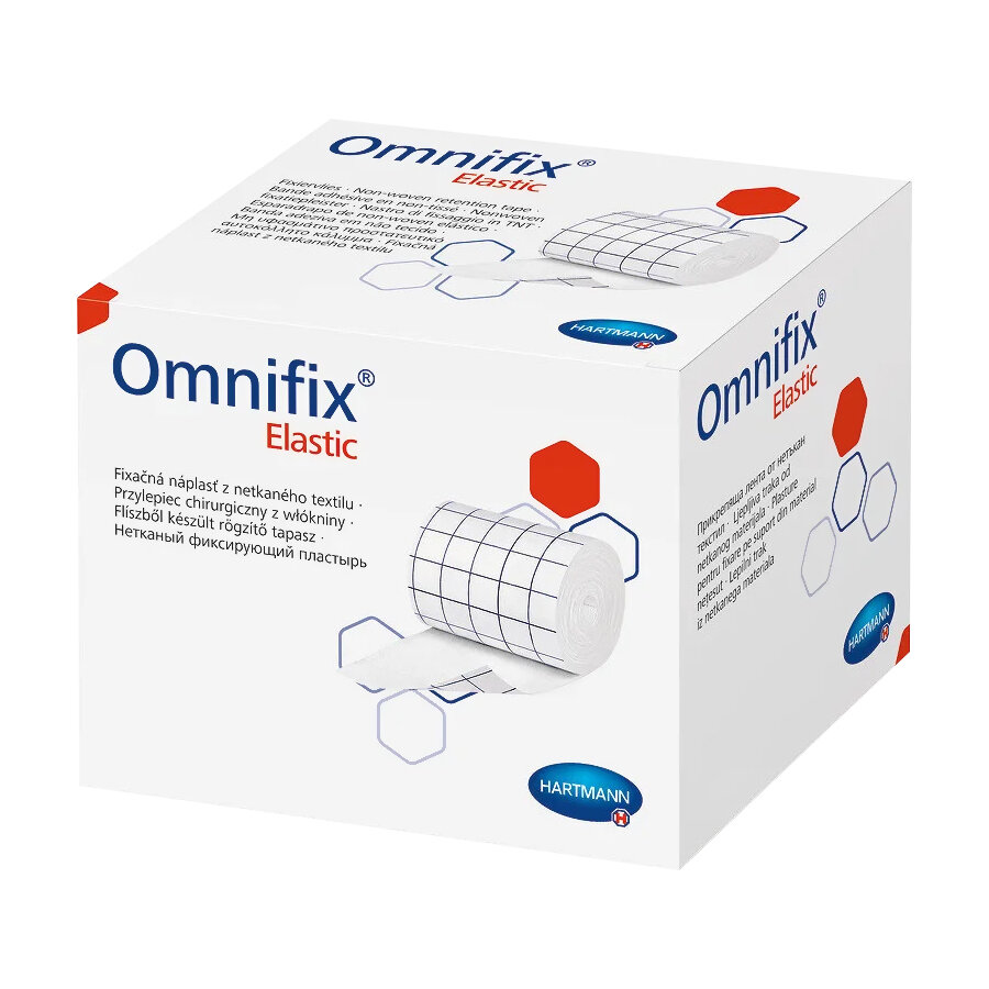 Пластырь Omnifix elastic гипоаллергенный нетканый 2,5 см 10 м белый 2 шт