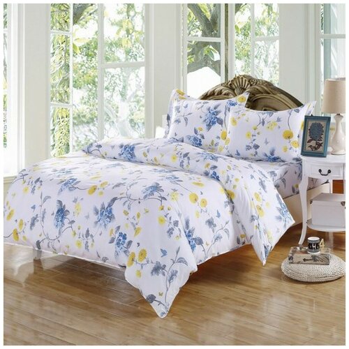 фото Постельное белье семейное valtery ap-17, поплин, 70 х 70 см, цветной