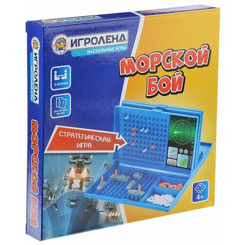 Настольная игра ИГРОЛЕНД Морской бой игра настольная игроленд морской бой 896 039