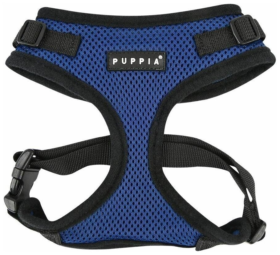 Шлейка для собак Puppia "RITEFIT HARNESS", синяя, L (Южная Корея)