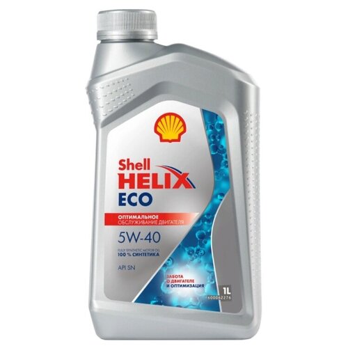 фото Синтетическое моторное масло shell helix eco 5w-40, 1 л
