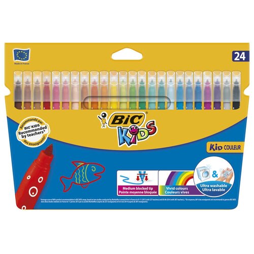 BIC Фломастеры Kid Couleur 841800), разноцветные, 1 шт.