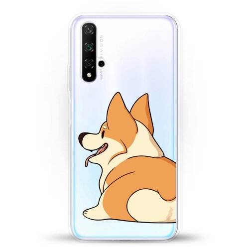 фото Силиконовый чехол корги на huawei nova 5t andy & paul