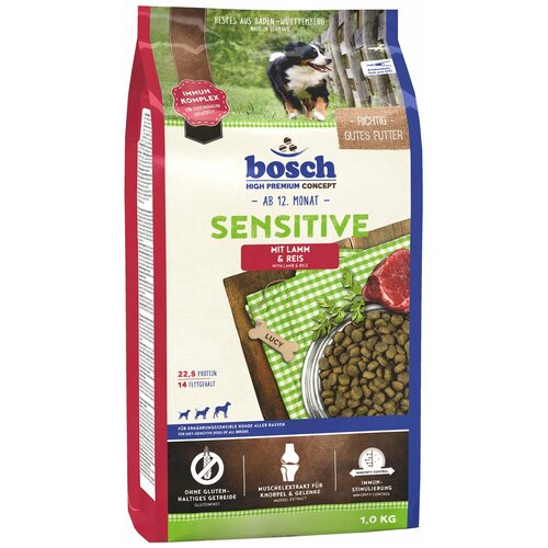 Bosch Adult Sensitive Lamb&Rice Сухой корм для собак склонных к аллергии Ягненок и Рис 3кг