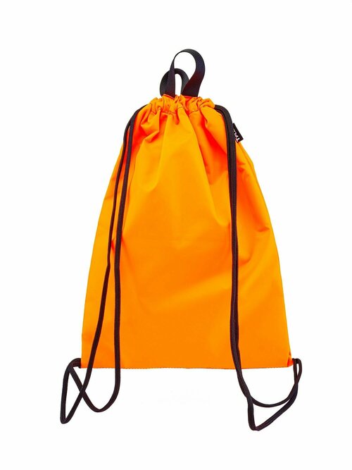 Мешок для обуви, Рюкзак для спорта универсальный с двумя отделениями 470x330 мм (оксфорд 240, оранжевый), Tplus