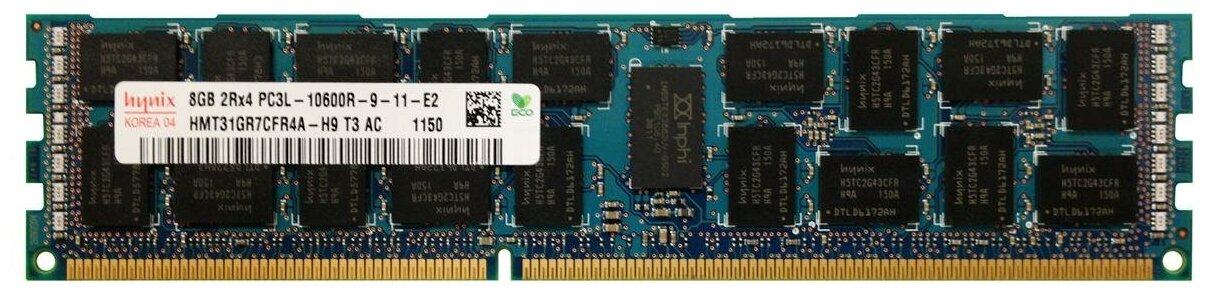 Память серверная DDR3 8GB 1333MHz PC3L-10600R ECC REG 2RX4 RDIMM Hynix HMT31GR7CFR4A-H9