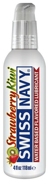 Лубрикант Strawberry Kiwi Swiss Navy со вкусом клубники и киви 118мл.