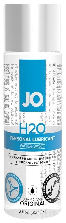 Нейтральный лубрикант на водной основе JO Personal Lubricant H2O - 60 мл.