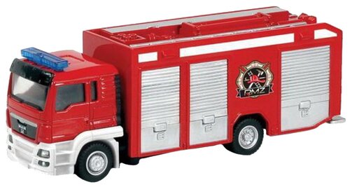 Пожарный автомобиль RMZ City MAN (144021) 1:64, 18 см, красный/белый