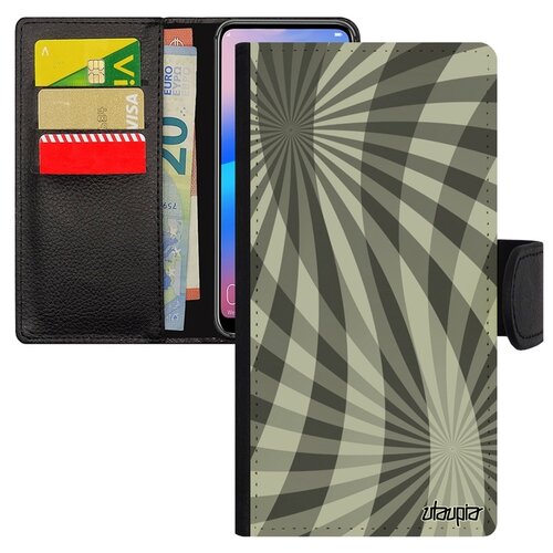 фото Чехол-книжка на мобильный samsung galaxy a40, "спирали" эффект узор utaupia