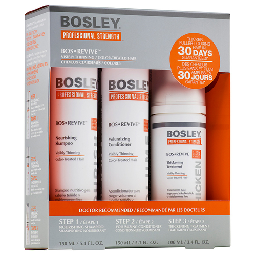 Bosley Набор Starter Pack for Fine Color-Treated Hair Система оранжевая