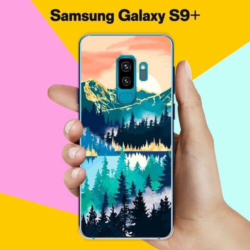 Силиконовый чехол на Samsung Galaxy S9+ Пейзаж 11 / для Самсунг Галакси С9 Плюс жидкий чехол с блестками лесной пейзаж на samsung galaxy s9 самсунг галакси с9 плюс